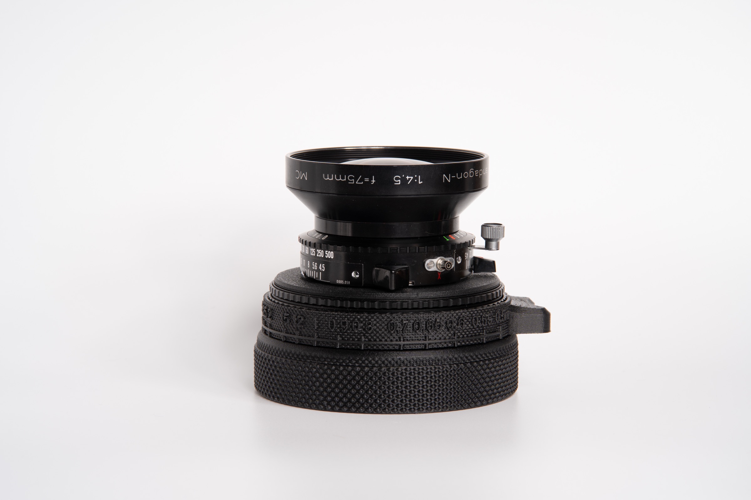 Rodenstock Grandagon-N 75 mm f/4.5 in custom O.ZONE helicoid